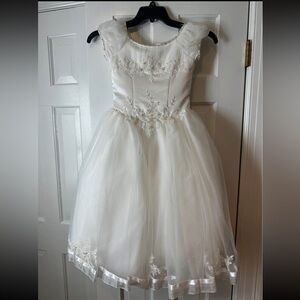Elegant White Kids Dress
